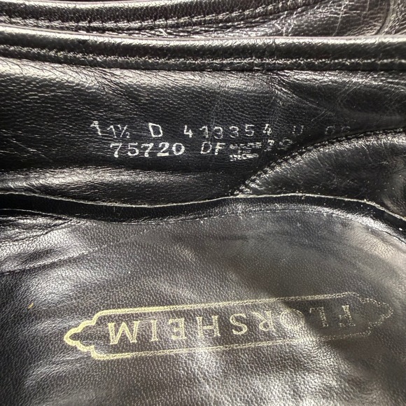 Florsheim Loafers Mens 11.5 D Black Leather Dress Shoes Classic Preppy Timeless - Picture 5 of 9